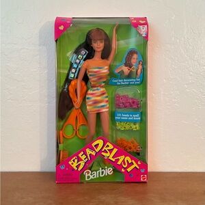 1997 Bead Blast Barbie Doll Redhead NIB
